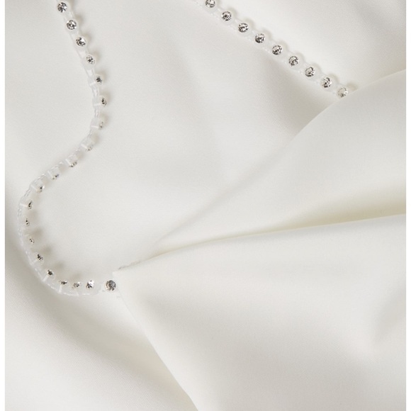 Aidan mattox Crystal Strap Satin Gown NWT - Picture 4 of 8